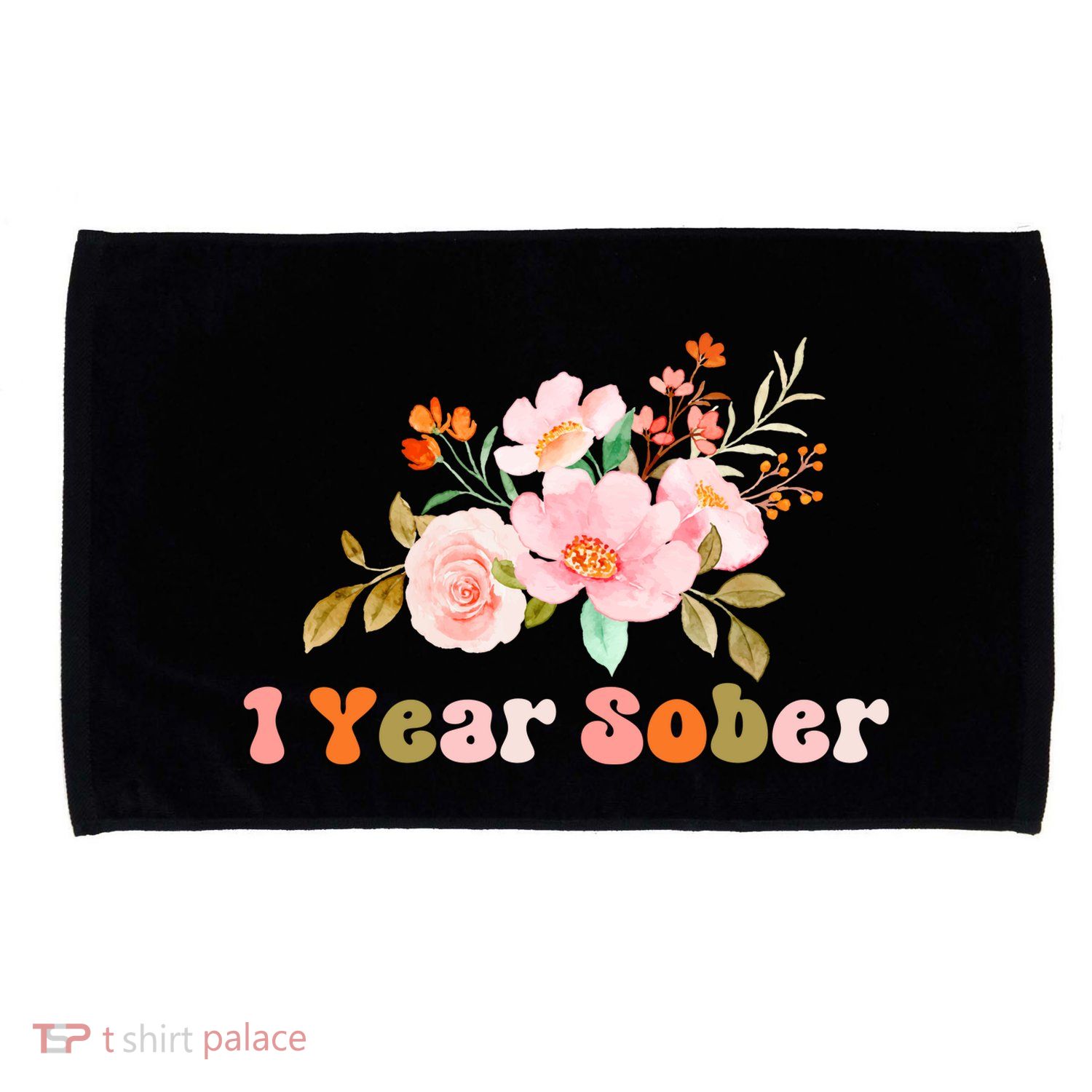 1 Year Sober Gift Sober Anniversary Gift Sobriety Gift Recovery Soberversary Microfiber Hand Towel