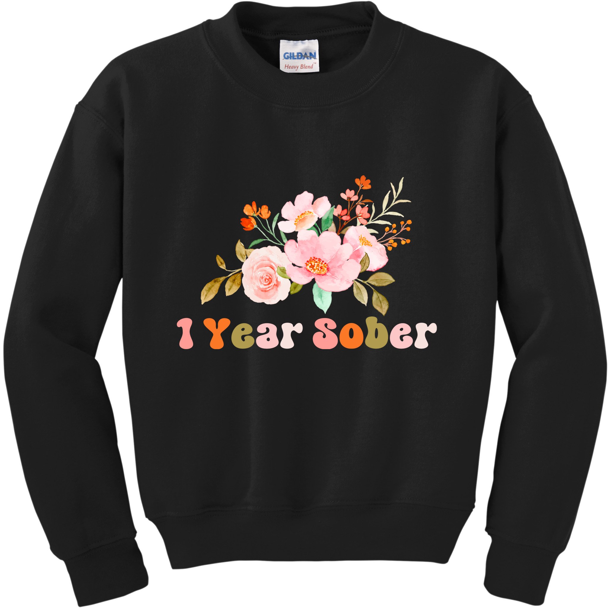 1 Year Sober Gift Sober Anniversary Gift Sobriety Gift Recovery Soberversary Kids Sweatshirt