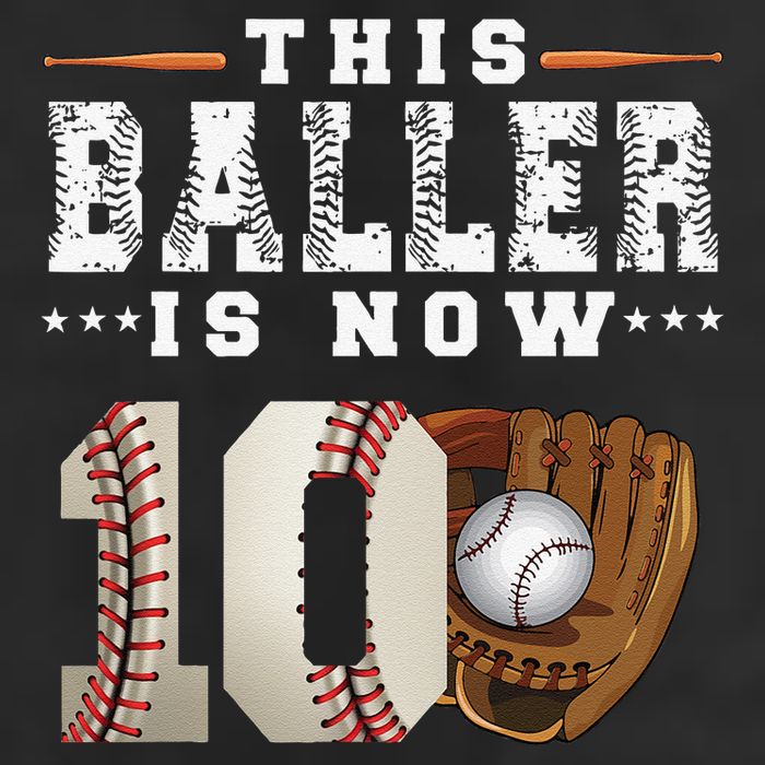 10 Years This Baller Is Now 10 Baseball 10th Birthday 11oz C Handle Ceramic Mug