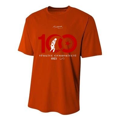 100 Yil Türkiye Cumhuriyeti 1923 Performance Sprint T-Shirt