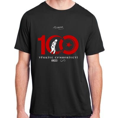 100 Yil Türkiye Cumhuriyeti 1923 Adult ChromaSoft Performance T-Shirt