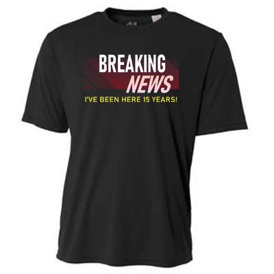 15 Year Work Anniversary 15th Employee Appreciation Cooling Performance Crew T-Shirt