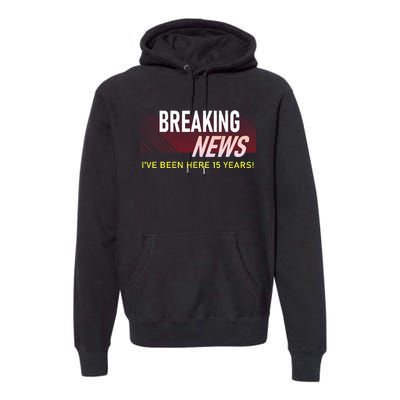 15 Year Work Anniversary 15th Employee Appreciation Premium Hoodie