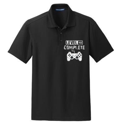 10 year Wedding Anniversary Gift Dry Zone Grid Polo