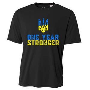 1 Year War Anniversary In Ukraine, Stand With Ukraine Cooling Performance Crew T-Shirt