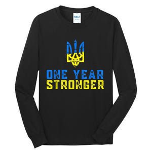 1 Year War Anniversary In Ukraine, Stand With Ukraine Tall Long Sleeve T-Shirt