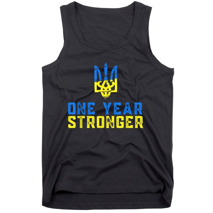 1 Year War Anniversary In Ukraine, Stand With Ukraine Tank Top