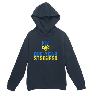 1 Year War Anniversary In Ukraine, Stand With Ukraine Urban Pullover Hoodie