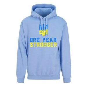 1 Year War Anniversary In Ukraine, Stand With Ukraine Unisex Surf Hoodie