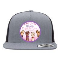 100 Years Women Right To Vote Centennial Xix 19th Flat Bill Trucker Hat