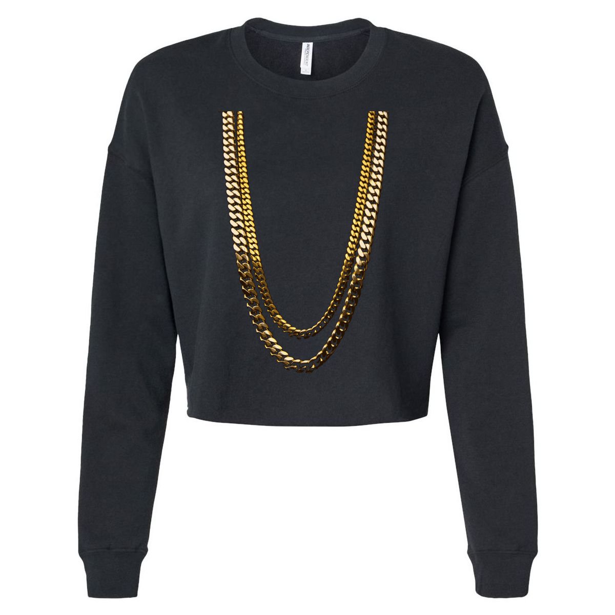 2 Chains Cropped Pullover Crew