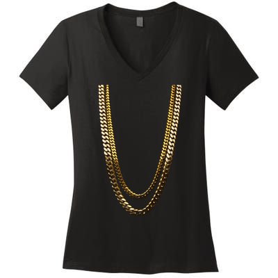 2 Chains Women's V-Neck T-Shirt