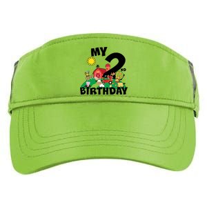 2 Year Old Farm My 2nd Birthday Adult Drive Performance Visor