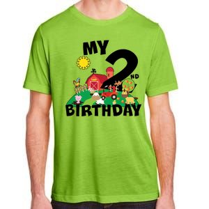 2 Year Old Farm My 2nd Birthday Adult ChromaSoft Performance T-Shirt