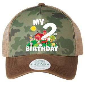 2 Year Old Farm My 2nd Birthday Legacy Tie Dye Trucker Hat