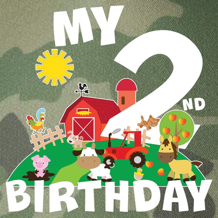 2 Year Old Farm My 2nd Birthday Legacy Tie Dye Trucker Hat