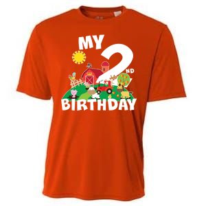 2 Year Old Farm My 2nd Birthday Cooling Performance Crew T-Shirt