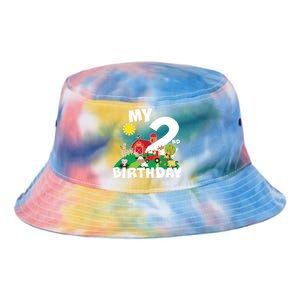 2 Year Old Farm My 2nd Birthday Tie Dye Newport Bucket Hat