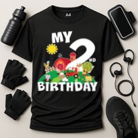 2 Year Old Farm My 2nd Birthday Performance Shirt