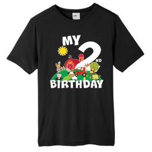 2 Year Old Farm My 2nd Birthday Tall Fusion ChromaSoft Performance T-Shirt