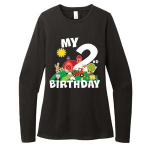 2 Year Old Farm My 2nd Birthday Womens CVC Long Sleeve Shirt