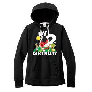 2 Year Old Farm My 2nd Birthday Women's Fleece Hoodie