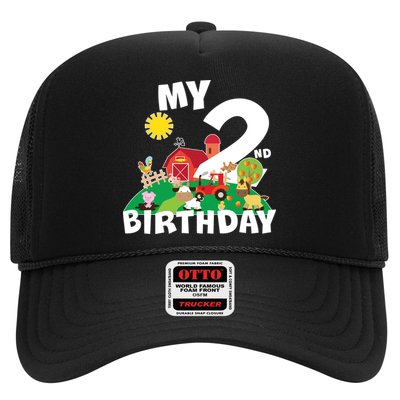 2 Year Old Farm My 2nd Birthday Trucker Hat