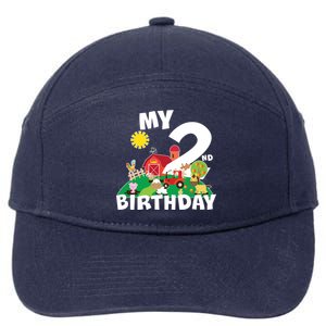 2 Year Old Farm My 2nd Birthday 7-Panel Snapback Hat