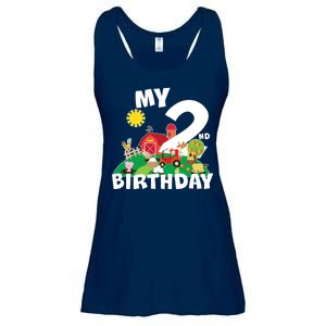 2 Year Old Farm My 2nd Birthday Ladies Essential Flowy Tank