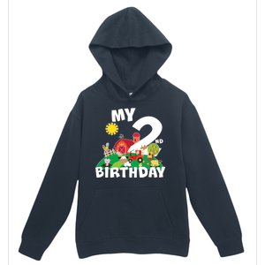 2 Year Old Farm My 2nd Birthday Urban Pullover Hoodie