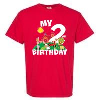 2 Year Old Farm My 2nd Birthday Garment-Dyed Heavyweight T-Shirt