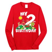 2 Year Old Farm My 2nd Birthday Long Sleeve Shirt