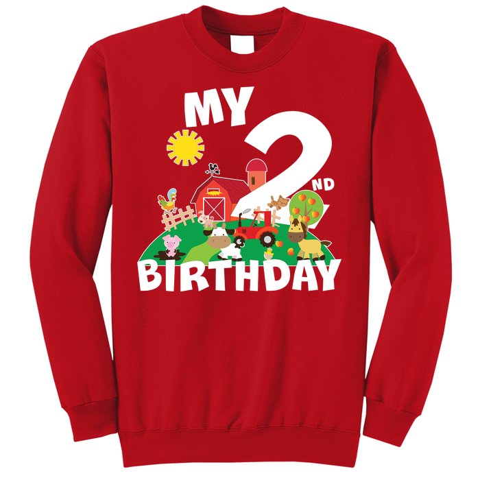 2 Year Old Farm My 2nd Birthday Sweatshirt