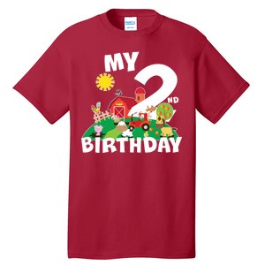 2 Year Old Farm My 2nd Birthday Tall T-Shirt