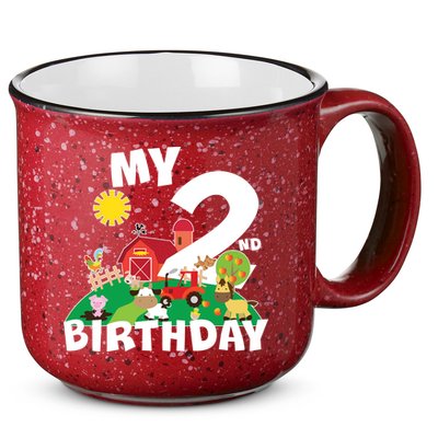 2 Year Old Farm My 2nd Birthday 15oz Campfire Ceramic Mug