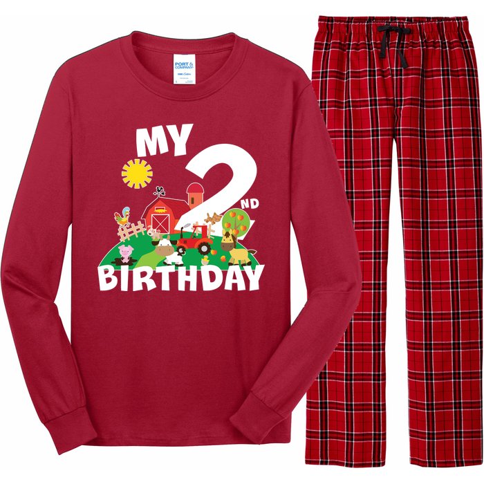 2 Year Old Farm My 2nd Birthday Long Sleeve Pajama Set