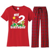 2 Year Old Farm My 2nd Birthday Women's Flannel Pajama Set