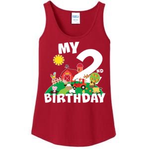 2 Year Old Farm My 2nd Birthday Ladies Essential Tank