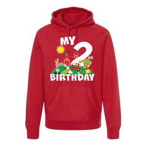 2 Year Old Farm My 2nd Birthday Premium Hoodie