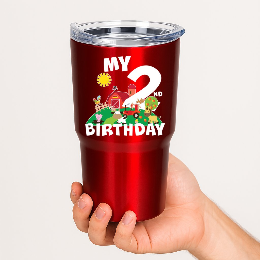 2 Year Old Farm My 2nd Birthday Tumbler