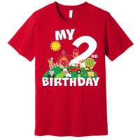 2 Year Old Farm My 2nd Birthday Premium T-Shirt