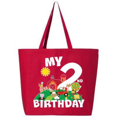 2 Year Old Farm My 2nd Birthday 25L Jumbo Tote