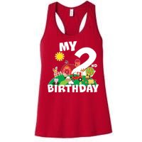 2 Year Old Farm My 2nd Birthday Women's Racerback Tank