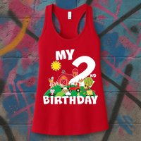 2 Year Old Farm My 2nd Birthday Womens Tank Top