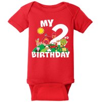 2 Year Old Farm My 2nd Birthday Baby Bodysuit