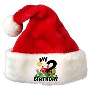 2 Year Old Farm My 2nd Birthday Premium Christmas Santa Hat