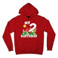 2 Year Old Farm My 2nd Birthday Tall Hoodie