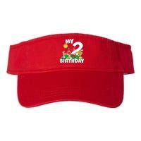 2 Year Old Farm My 2nd Birthday Valucap Bio-Washed Visor