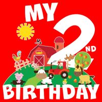 2 Year Old Farm My 2nd Birthday Visor