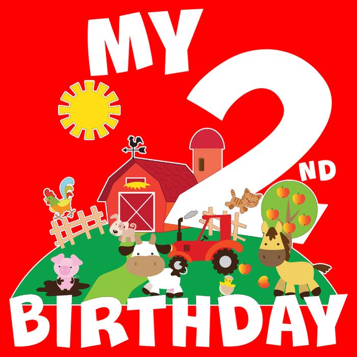 2 Year Old Farm My 2nd Birthday Visor
